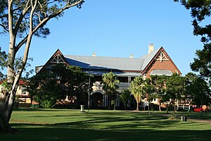 Maryborough State High School, former Maryborough Boys' Grammar School from SW (2009).jpg