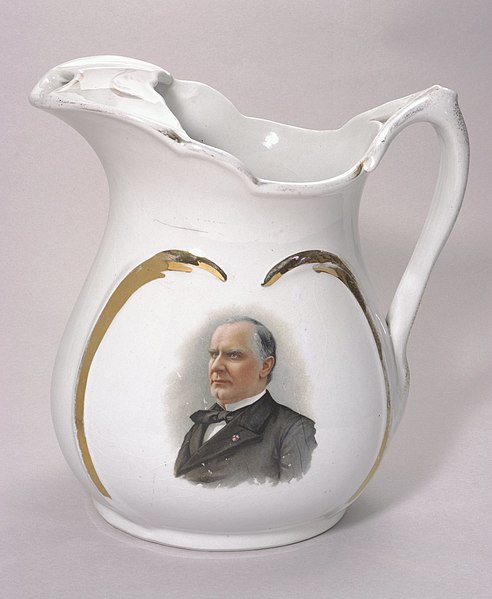 File:McKinley Ceramic Portrait Pitcher, ca. 1896 (4359467185).jpg