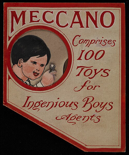 File:Meccano; Comprises 100 Toys for Ingenious Boys Agents. Wellcome L0074474.jpg
