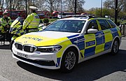 2019 BMW 5 Series traffic car attached to RTPC