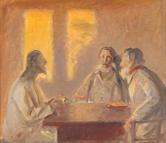 File:Michael Ancher, Kristus i Emmaus, udateret, RKMm0687, Ribe Kunstmuseum.jpg