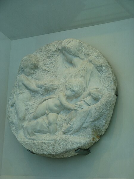 File:Michelangelo Buonarroti-Taddei Tondo-Royal Academy of Arts-3.jpg