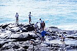 Thumbnail for File:Middle Rocks fishing Fraser Island Queensland August 1986 IMG 0001.jpg