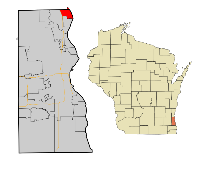 File:Milwaukee County Wisconsin incorporated and unincorporated areas Bayside highlighted.svg
