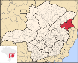 Location within Minas Gerais