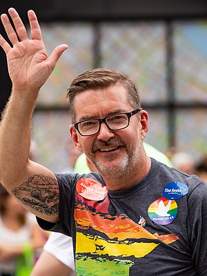 Minnesota Senator Scott Dibble at Twin Cities Pride Parade (cropped).jpg