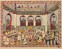 Festival Scene: a watercolor by Muhammad Ben Ali Rabati, one of Morocco's first painters Mohammed Ben Ali Rbati - Festival Scene - Google Art Project.jpg