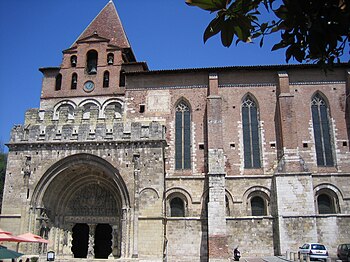 Fachada sur de la Abadía de Moissac