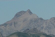 Vue du mont Pelat depuis le sud-est.