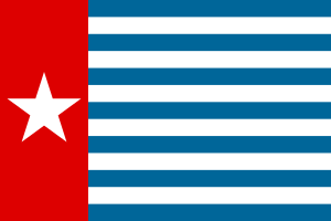 Флаг Движения Свободная Папуа, также известный как «Утренняя Звезда»