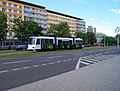 Čeština: Most, okres Most. Tř. Budovatelů, Škoda Astra u zastávky 1. nám. English: Most, Most District, Ústí nad Labem Region, Czech Republic. Tř. Budovatelů, Škoda Astra tram near the stop 1. nám. Camera location 50° 30′ 06.9″ N, 13° 38′ 22″ E    View all coordinates using: OpenStreetMap