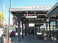 .. and the entrance to the station from Elm Avenue.