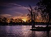 Sunset on the river near Mildura