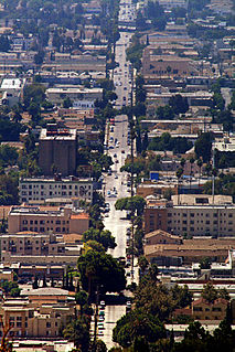 Normandie Avenue street in Los Angeles County, California, USA