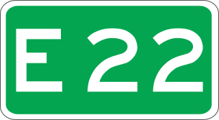 European route E22 in the Netherlands