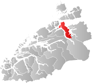 Lage der Kommune in der Provinz Møre og Romsdal