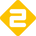 Logo jaune de Nederland 2 du 5 septembre 2003 à 20 heures à 2006