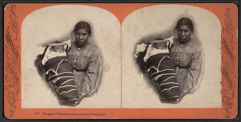 File:Niagara, Tuscarora squaw and papoose, from Robert N. Dennis collection of stereoscopic views.jpg