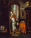 Nicolaes Maes - The Listening Housewife, 1656