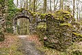 English: Portal to the outer castle yard north west of the castle ruin Deutsch: Eingang zum äußeren Burghof nordwestlich der Burgruine