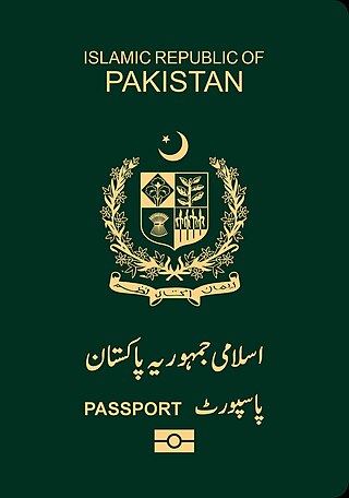 <span class="mw-page-title-main">Pakistani passport</span> Passport of the Islamic Republic of Pakistan issued to Pakistani citizens