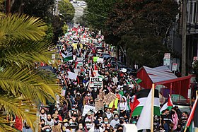 A pro-Palestinian demonstration in San Francisco on 16 May 2021 Palestine IMG 8421 (51183779363).jpg