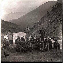 Pashtun tribesmen in Kashmir, 1947. Pashtun tribesmen in Kashmir, 1947.jpg