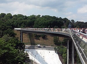 Пішохідно-велосипедний міст через Володимирський узвіз