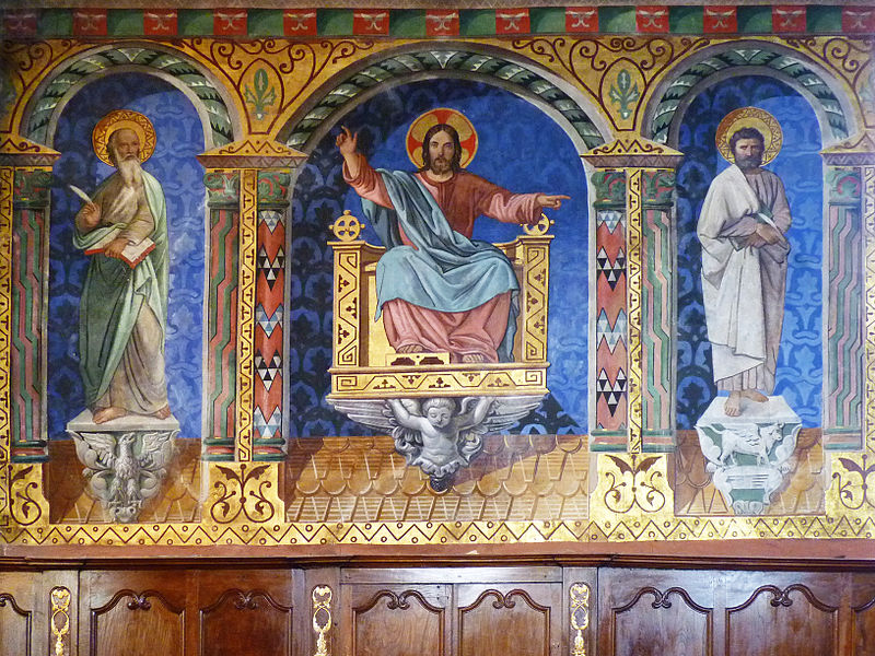 File:Peintures figuratives - choeur (1) - église Saint-Martin de Caupenne.jpg