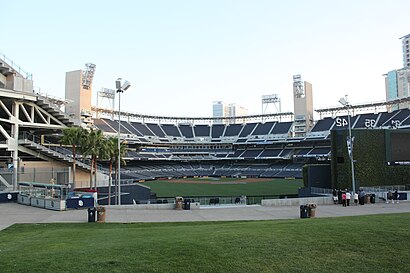 How to get to Padres Team Store in San Diego by Bus, Cable Car or Train?