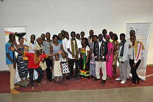 Photo de famille du lancement de Wiki Loves Africa 2015 à Abidjan.JPG
