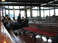 Pianist entertaining passengers