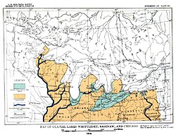 Ploča 16 - Ledenička jezera Whittlesey, Sagniaw i Chicago.JPG