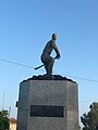 Full body statue of Porfirio Díaz in early adulthood