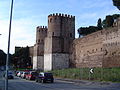 Porta san Sebastiano with the Aurelian wall