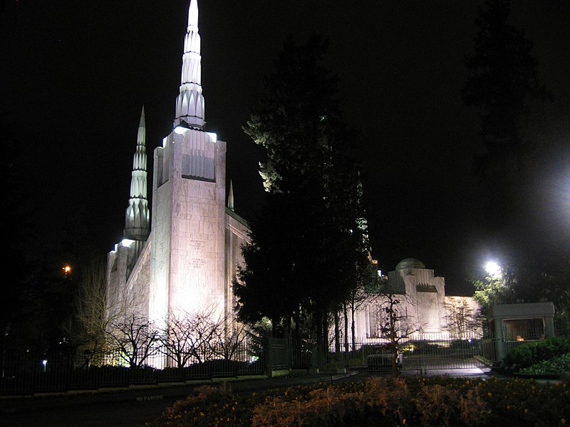 Portland Temple at night.JPG