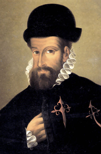 Francisco Pizarro, Ölgemälde eines unbekannten Meisters (um 1540)