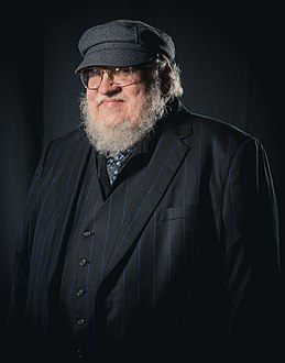 Portrait photoshoot at Worldcon 75, Helsinki, before the Hugo Awards – George R. R. Martin.jpg