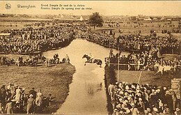 Le saut de la rivière, en 1920, à l'Waregem