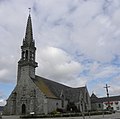 Poullan-sur-Mer : église paroissiale Saint-Cadoan, façade occidentale et flanc sud.