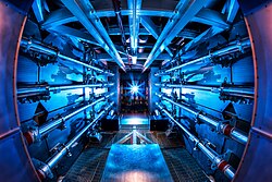 The preamplifiers of the National Ignition Facility. In 2012, the NIF achieved a 500-terawatt shot. Preamplifier at the National Ignition Facility.jpg