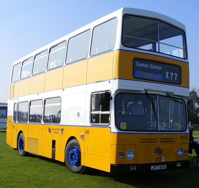 File:Preserved Tyne and Wear PTE bus 413 (JFT 413X), 1982 Scania BR112DH Alexander RH, Showbus 2008.jpg