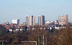 Skyline of Preston city centre