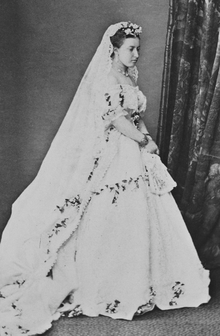 Princess Helena on 5 July 1866 Princess Helena in her wedding dress.png