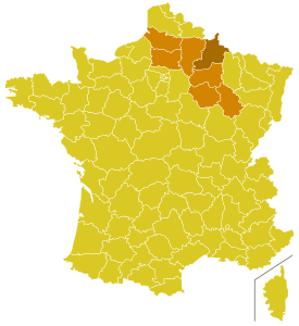 Mappa della provincia ecclesiastica di Reims