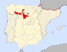 Territorios vallisoletanos en 1590 según Cortes de Castilla, en vigor hasta 1833.