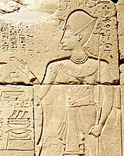 Afbeelding van Ramses IX in Karnak