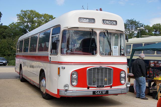 Preserved Red & White 1968 Bristol RE coach with Eastern Coach Works body