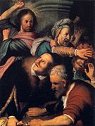 Rembrandt, Jésus chasse les marchands du Temple (1626)
