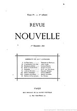Vignette pour Revue nouvelle (France)